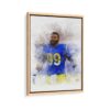 aaron donald framed canvas natural beige