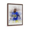 aaron donald framed canvas walnut brown