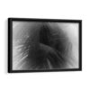 black leaves framed canvas black frame