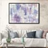 purple illusion floating frame canvas