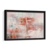 hot strokes framed canvas black frame