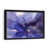 purple flower abstract framed canvas black frame