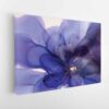 purple flower abstract stretched canvas