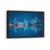 singapore at night framed canvas black frame