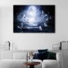1 panels night butterflies canvas art