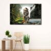 1 panels robot tiger canvas art