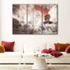 3 panels japanese pagoda canvas art