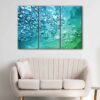 3 panels water bubbles canvas art