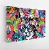 cat graffiti stretched canvas