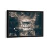 chinese temple fantasy framed canvas black frame
