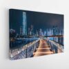 hong kong skyline stretched canvas