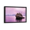 lake tahoe framed canvas black frame