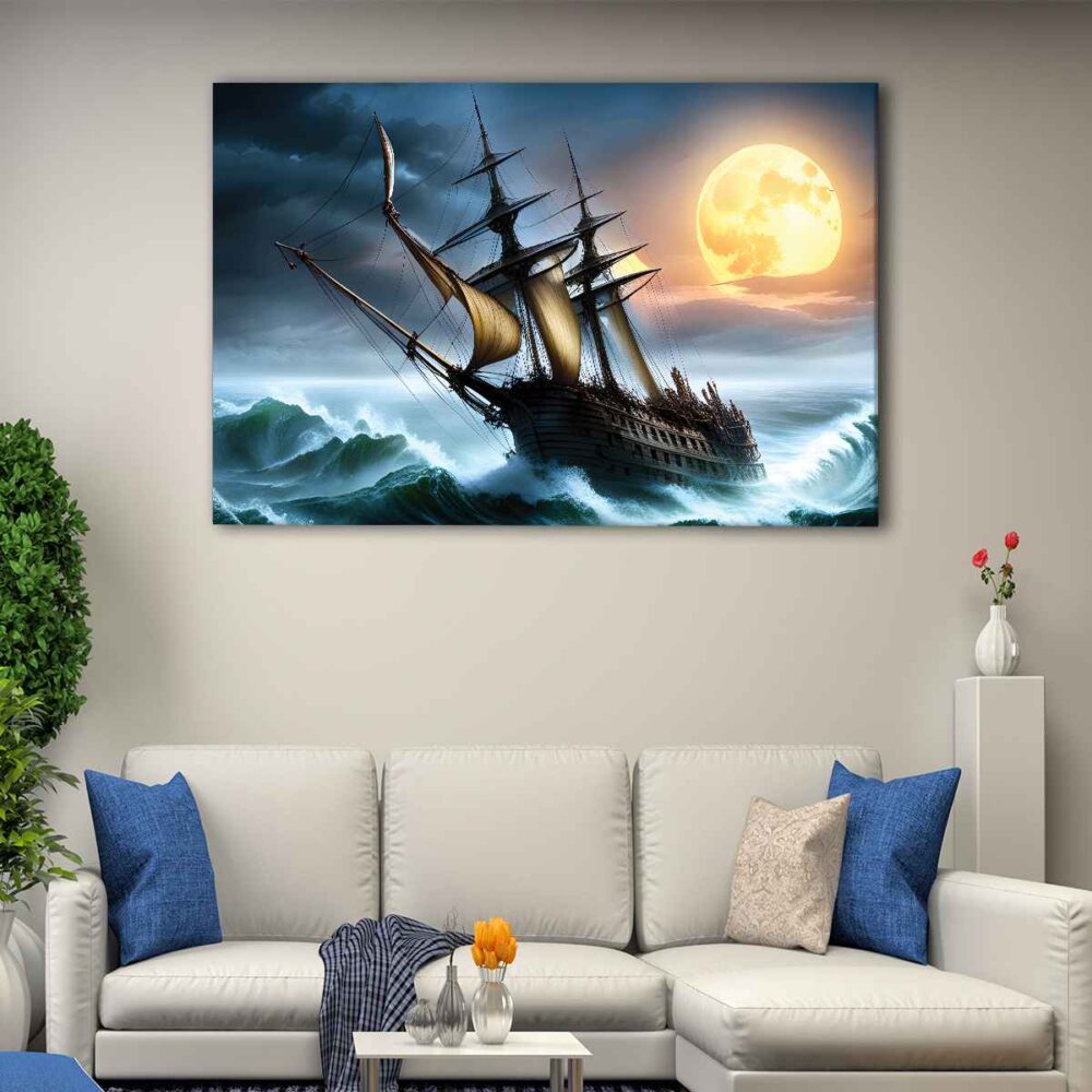 1 panels flying dutchman canvas art