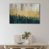 1 panels golden wave canvas art