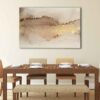 1 panels neutral gold canvas art