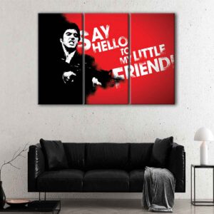 3 panels tony montana canvas art