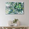exotic flower floating frame canvas