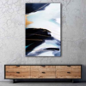 shades of blue canvas art