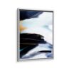 shades of blue framed canvas white frame