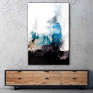 vertical abstract canvas art