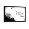 tableau citation sur la  guerre avec cadre noir