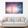 1 panels crescent moon canvas art
