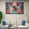 1 panels furious dragon canvas art
