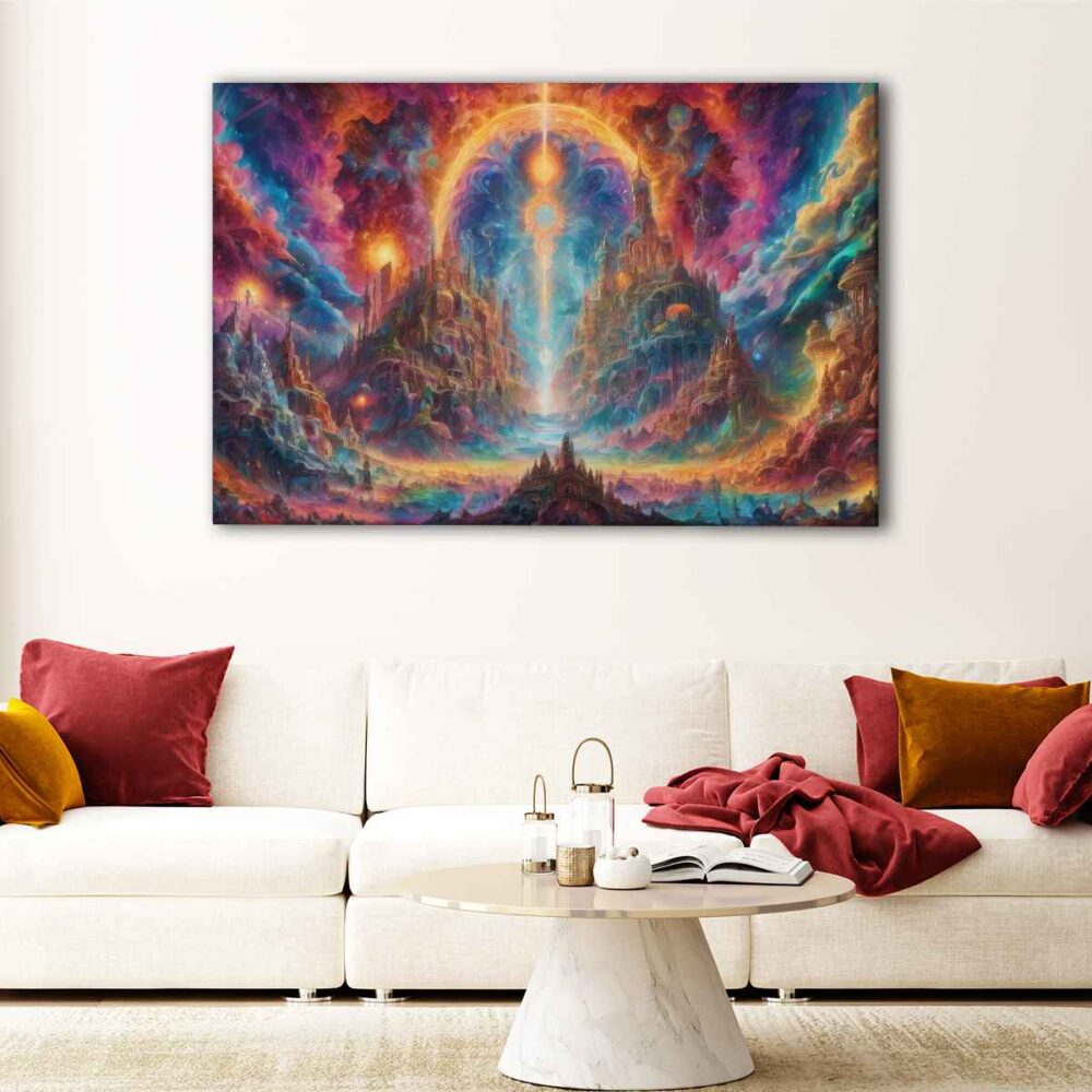 1 panels psychedelic kingdom canvas art