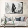 1 panels the evil hunter canvas art