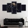 5 panels jon snow 2 canvas art