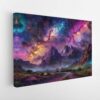 cosmic night stretched canvas