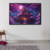 enchanted fortress floating frame canvas