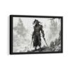 the evil hunter framed canvas black frame