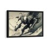 the shadow of death framed canvas black frame