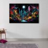 1 panels graffiti jungle canvas art