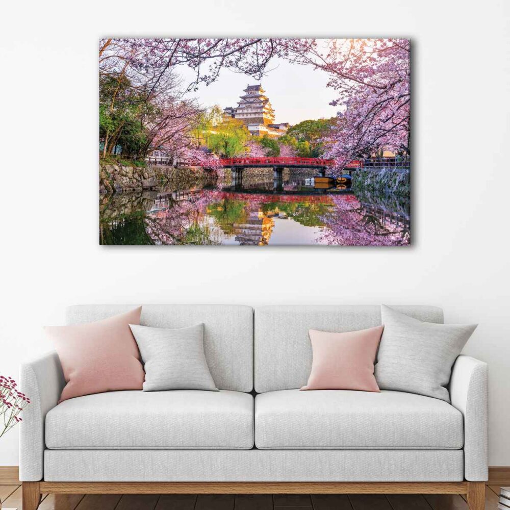 1 panels himeji castle canvas art