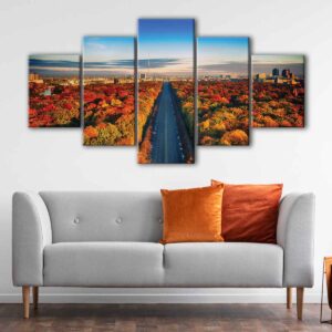 5 panels berlin autumn trees canvas art