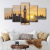 5 panels big ben canvas art
