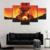 5 panels indiana jones 2 canvas art