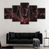 5 panels notre dame ottawa canvas art
