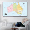 Colorful push pin Australia map