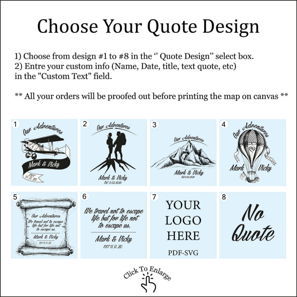 Colorful push pin Australia map quote personalization