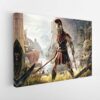 assassins creed odyssey stretched canvas