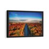 berlin autumn trees framed canvas black frame
