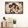 bruce lee dragon floating frame canvas