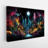 graffiti jungle stretched canvas
