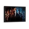 mortal kombat framed canvas black frame