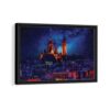tableau sacred heart avec cadre noir
