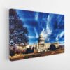 the white house stretched canvas