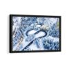 red mountain pass framed canvas black frame